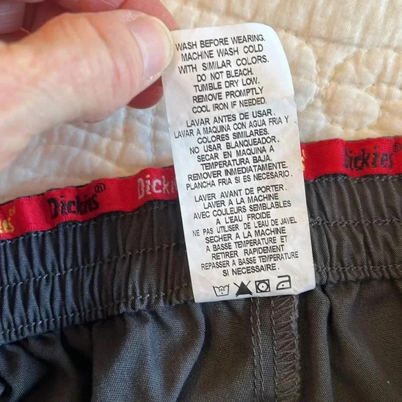 Dickies Scrub Work Set 2 Piece Women’s Small Gray Stretch Band Pants Pockets - Picture 9 of 17